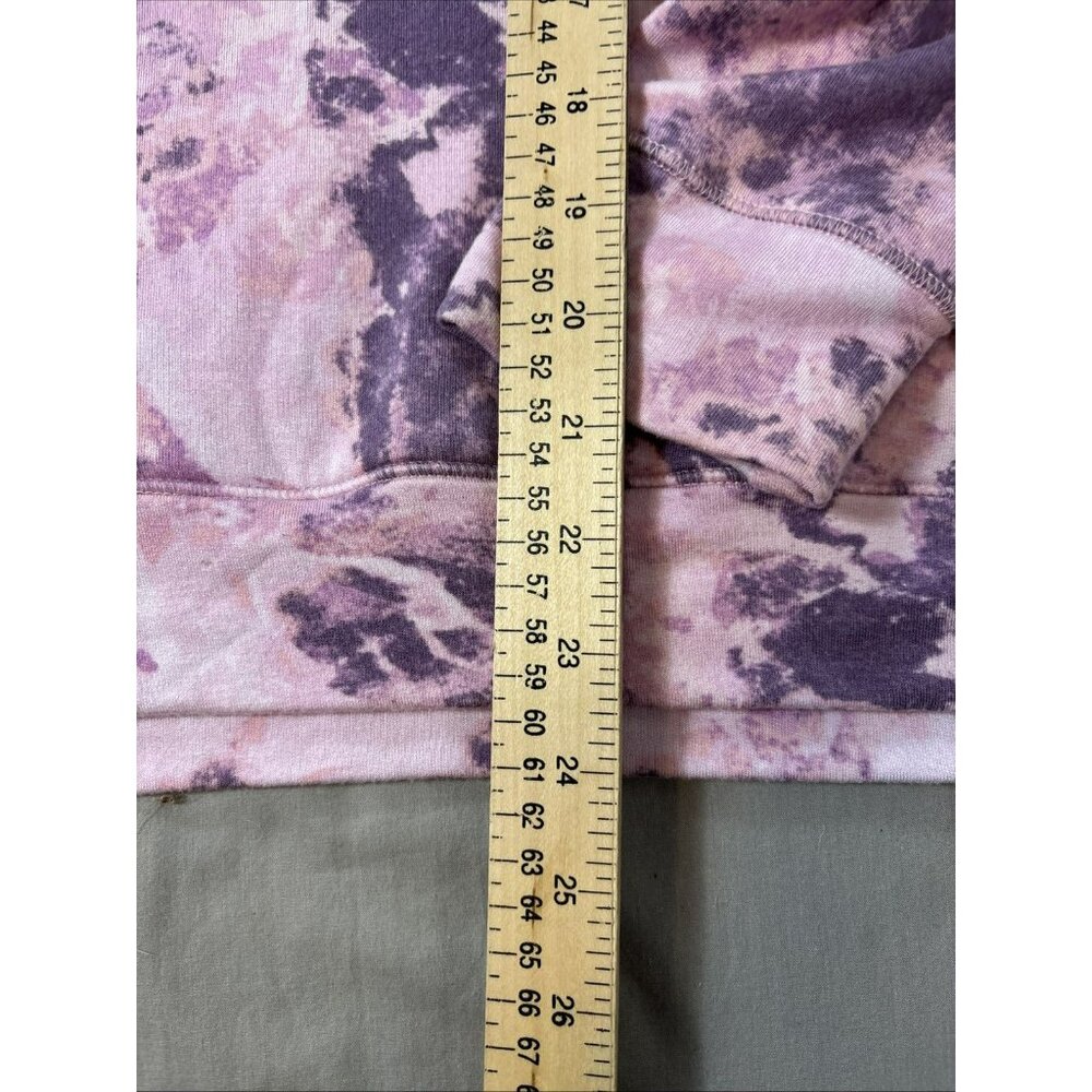 Athleta Girl in Your Element 2.0 Hoodie Moonstone Pink Purple White Dye XXL 16 - Picture 2 of 5